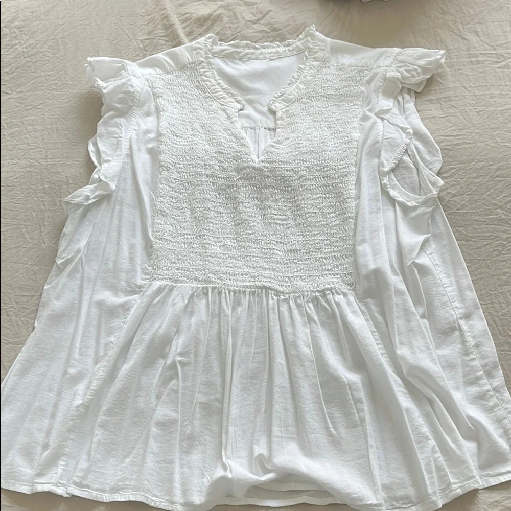 Set of Three Gingham and White tops - Picture 4 of 4